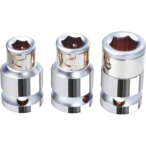 3/8" Douilles porte-embouts CHROMEplus, pour 1/4"