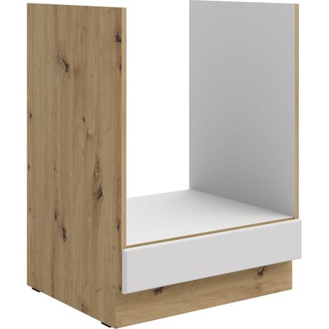 Herd Unterschrank 60 cm Stilo Weiss Eiche Artisan Küchenzeile Küchenblock Küche (1/3)