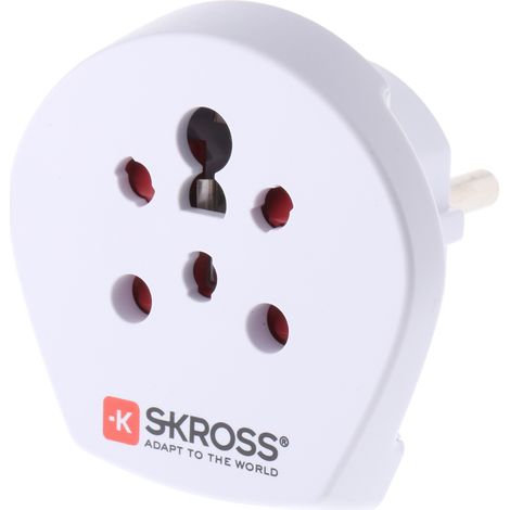Adaptateur de voyage, Danemark à Europe, Inde, Israël ( Prix pour 1 ) (1/2)