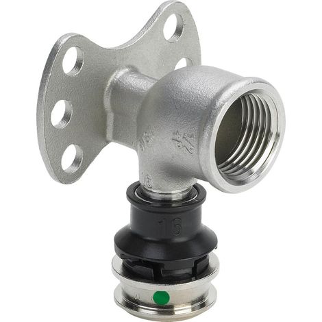 Viega Raxinox-Manguito de pared, d 20mm, Rp 1/2 Acero inoxidable Modelo 4425.5, 724306