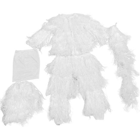Men's Ghillie Suit with Storage Bag, Woodland Jacket, Lightweight Pants, Hat, Uniform for Outdoor Games, Parties, Photography, Jungle (1/5)