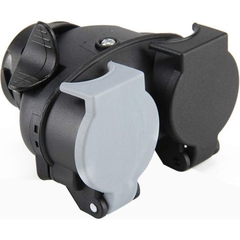Adaptateur de remorquage 13 broches à 7 broches 13 à 7 broches adaptateur de remorque prise remorque caravane électrique étanche 12V N & S Type adaptateur d'extension prise (1/5)