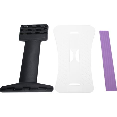 Appareil de massage et d'étirement du dos, soulage la douleur, étire la colonne lombaire, correcteur de posture, blanc et violet. (1/5)