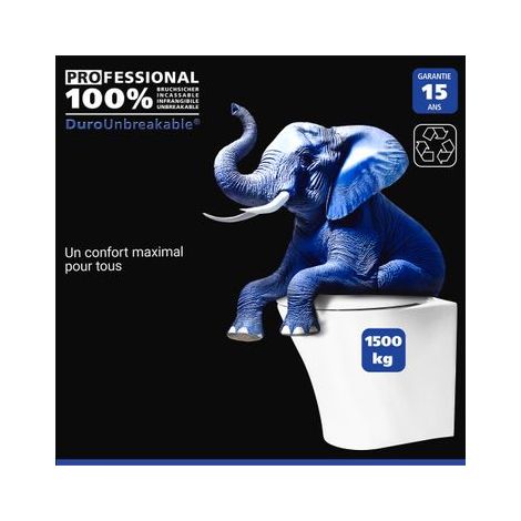 Abattant WC CREVADA WENKO, 45 x 39 cm, blanc (1/5)