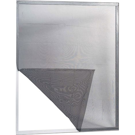 ZANZARIERA IN POLIESTERE ADESIVA PER FINESTRE 'ECCO' cm 150 x 180 col. grigio  - IRS