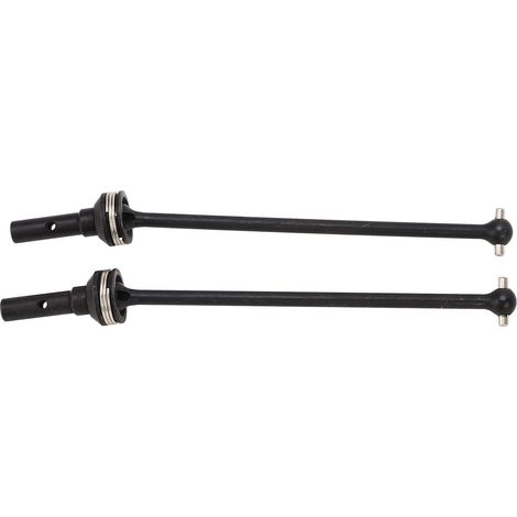 Arbre de transmission universel avant/arrière 1 paire pour voiture RC TRAXXAS SLEDG 1/8 4WD noir (1/5)