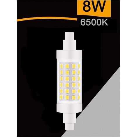 Lampadina Led Luce Bianca Attacco R7s 8 Watt Lampada Ricambio Per Faro 6500k (1/3)