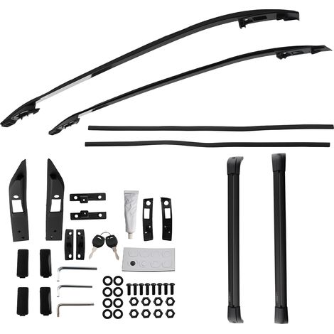 Roof Rack Rails Cross Bars Aluminium Black For Range Rover Evoque L538 2011-2019 (1/5)