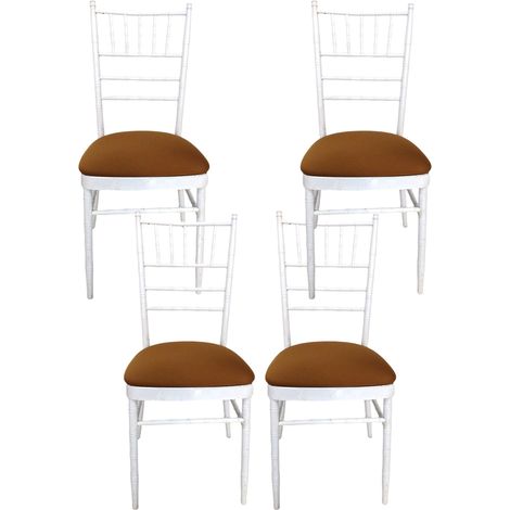 Lot de 4 housses de chaise extensibles en spandex pour salle à manger et cuisine. Housses de coussin extensibles pour chaises rondes et carrées. (1/4)