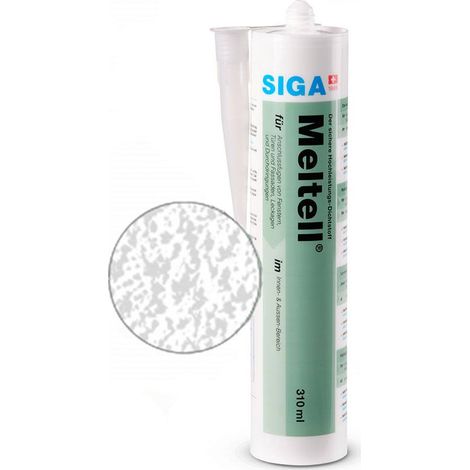 Siga Meltell 311 white (strukturiert) Hochleistungs-Dichtstoff 310 ml Kartusche (1/4)