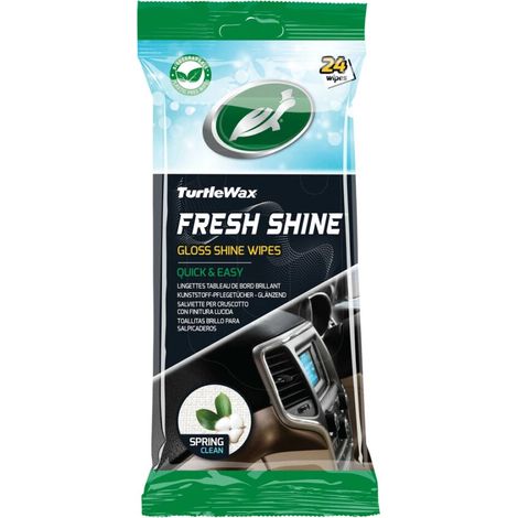 salviette-per-cruscotto tourtlewax "fresh "shine" effetto lucido 24 pezzi