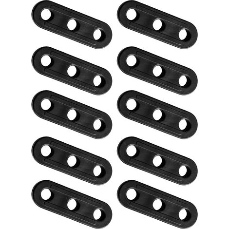 Lot de 10 tendeurs de corde à vent pour tente - Ajusteur de cordon fixe en aluminium pour l'extérieur, accessoires de camping pour abri, équipement de randonnée pour randonnée, tendeur d'auvent pour (1/5)