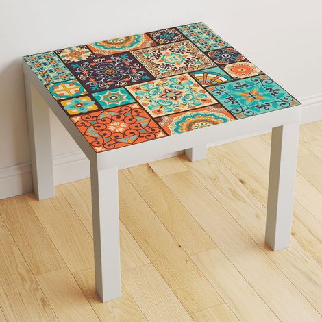 Stickers pour table - Motif Carreaux de ciment - 60x60 cm - Adhésif MAT (1/2)