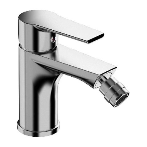 Tiemme miscelatore monocomando linea Ten in ottone cromato per bidet con cartuccia energy saving Made in Italy (1/5)