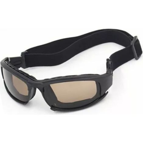 Lunettes de moto coupe-vent, résistantes aux chocs et aux UV, légères en polycarbonate. (1/5)