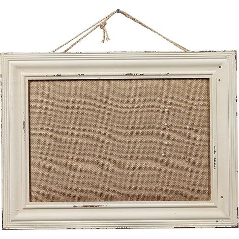 Cork Wall Board with Wooden Frame 40 x 30 cm, Rustic Cork Bulletin Board, Small Board for Pins (1/5)