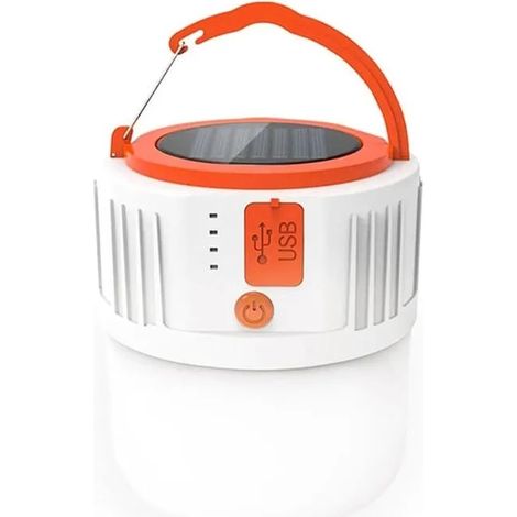 Lanterne de Camping Solaire Rechargeable tanche et portable lampe de poche avec USB Port - Convient pour Tente Randonne YYV (1/4)