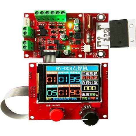 Soudeuse par points 9-12 V CA 12 W -D08 - Contrôleur pneumatique - Écran LCD couleur - Personnalisation multipoint (1/5)