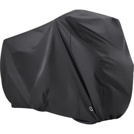 Housse pour 2 vélos, protection anti-poussière, pluie et UV pour VTT/vélos de route, avec œillets pour antivol et sac de rangement.