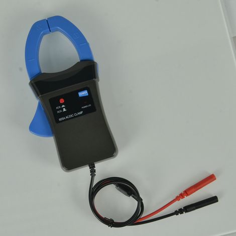 Adaptador de amperímetro para 600 A con sonda de prueba, indicador LED de encendido, batería incluida. (1/3)