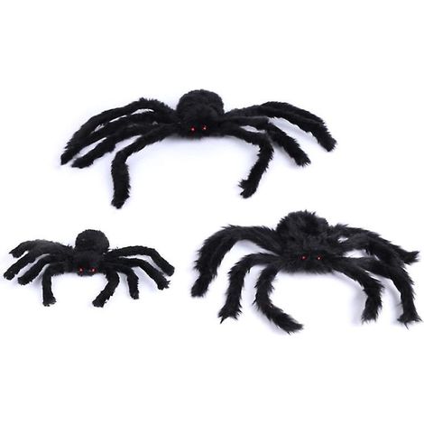 Realistische Spinne, 3-teilig, 50 cm lang – Gruseliges Spielzeug, realistische Tiernachbildung – Hochelastisch und flexibel – Stressabbau (1/5)