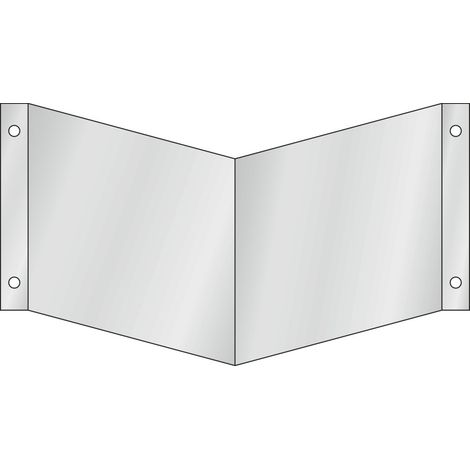 Nasenschild Wandmontage für zwei Symbole klein, Typ: 02150