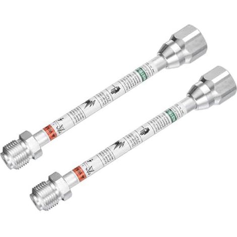 2 Stück 20 cm/8 Zoll Airless-Farbspritzdüsen-Verlängerungsstange