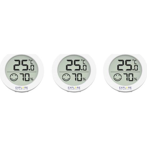Explore Scientific Thermo-hygromètre blanc WSH0008 (1/5)
