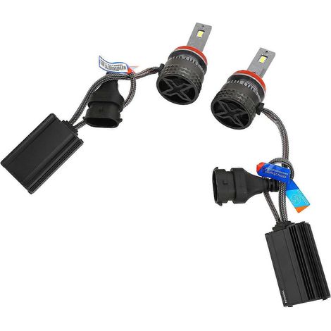 Stück LED-Scheinwerferlampen, superhell, IP68 wasserdicht, 6500 K Weiß, 20000 lm, Auto-LED-Lampen, DC 9–20 V, H11 S