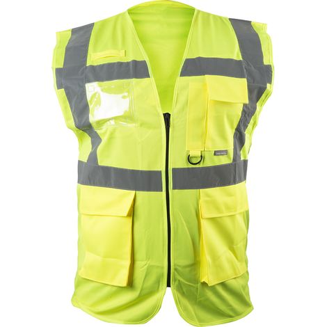Gilet haute visibilité Jaune RS PRO, taille L avec fermeture éclair Zip ( Prix pour 1 ) (1/2)