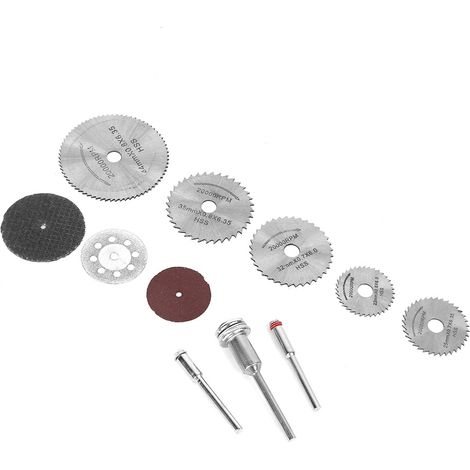 Kit de 60 pièces pour meuleuse électrique : lame de scie à 8 trous, tige, grille noire, papier de verre rouge, outils de meulage (1/5)