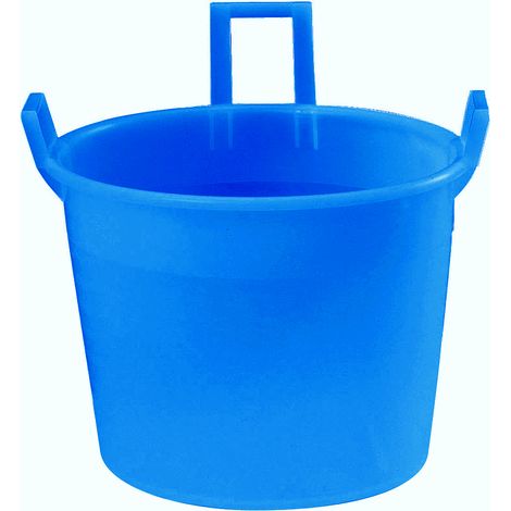 Mastello 3 manici in plastica PEHD diametro 45 cm - Azzurro - Mobil Plastic
