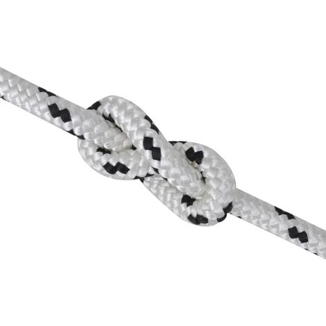 Corde de bateau tressée en bobine Polyester 10 mm x 50 m