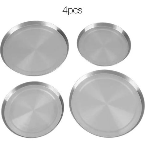 Couvercle de protection pour couvercle de plaque de cuisson en acier inoxydable de 4 pièces (1/4)