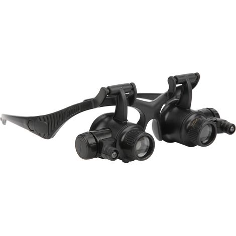 Loupe de bijouterie avec 2 LED et 8 lentilles interchangeables (10x, 15x, 20x, 25x) (1/5)