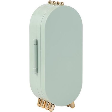 Armoire à bijoux pliable design - Vert clair, organisateur de bijoux pour femmes (1/5)