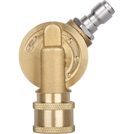 Accessori per pistole ad acqua ad alta pressione, rotazione in ottone a 7 velocità, regolazione della curvatura di 180 gradi, connessione rapida 1/4 (1/5)