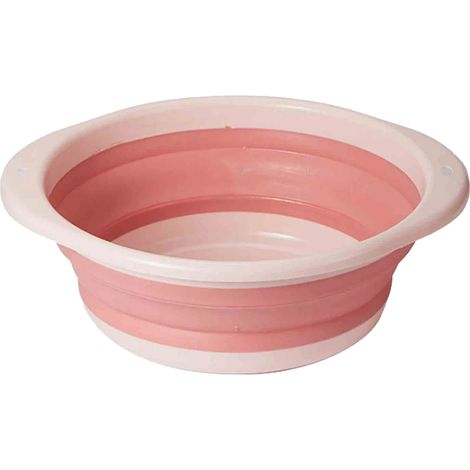 Bassine pliable, bac à linge pliable, paniers à linge pliables, bassine à vaisselle pliable en plastique, bac de rangement gain de place pour la vaisselle, les fruits, le camping, le linge, la randonn (1/5)