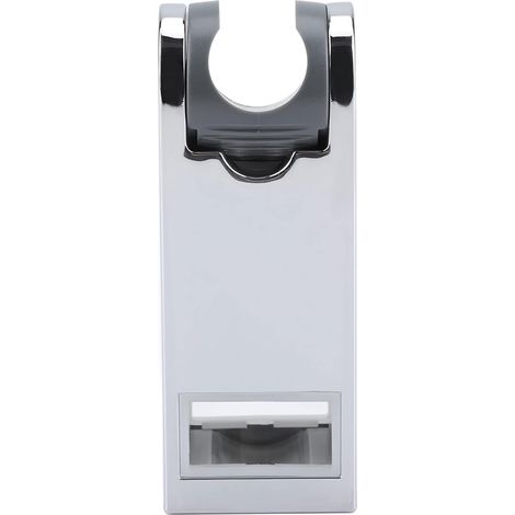 Abs Chromé Réglable, Support De Curseur De Pommeau De Douche pour Barre De Curseur Rectangulaire Support De Pommeau De Douche Hauteur De Douche Barre De Curseur Rail Support De (1/5)