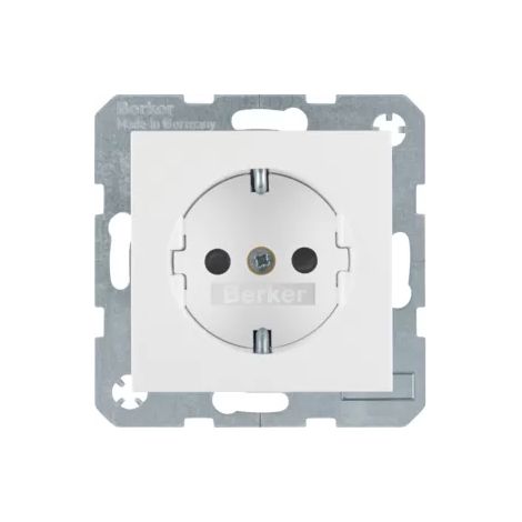 Berker SCHUKO-Steckdose pws/gl 41238989 (1/2)