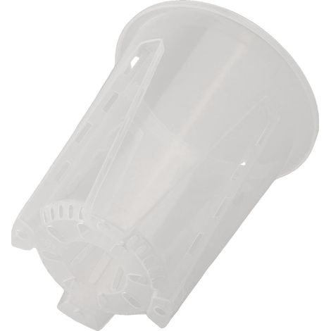 Pots à orchidées en plastique transparent avec trous de drainage, contenants transparents (1/5)