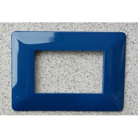 Trade Shop - ABS PLACCHETTE FÜR MATIX BTICINO COMPATIBILE 3 4 6 COLOR MODULEN - Blau