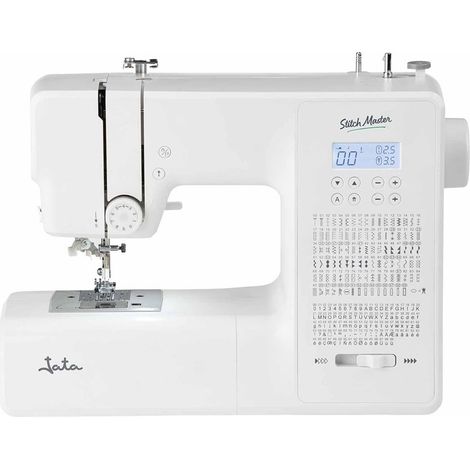 Máquina de coser JATA JSMC1120: 270 puntadas, 100 alfanuméricas, 91 decorativas y 8 ojales automáticos. Cose denim y tejidos gru (1/5)
