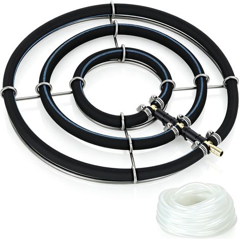 Aérateur bassin φ35cm, Anneau d'aération en acier inoxydable avec 5m tuyau (1/5)
