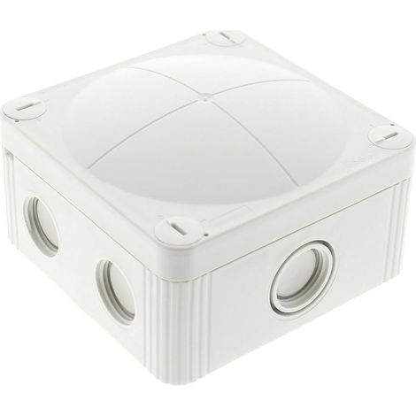 Wiska 10105596 Abzweigkasten (L x B x H) 95 x 95 x 60 mm Lichtgrau (RAL 7035) IP66/IP67 1 St.