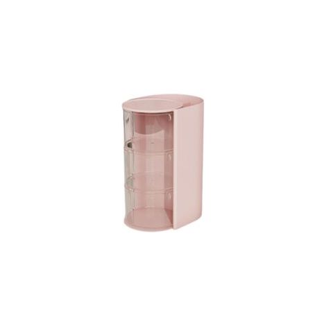 Boîte de rangement cosmétique, organisateur cosmétique grande capacité, tiroir de rangement rotatif pour produits de beauté  - Crezuo