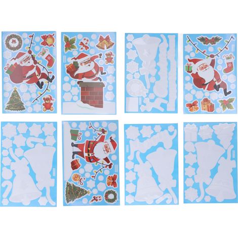 Autocollants de Noël DIY - Créations Mignonnes et Décorations Festives pour Vitres (1/5)