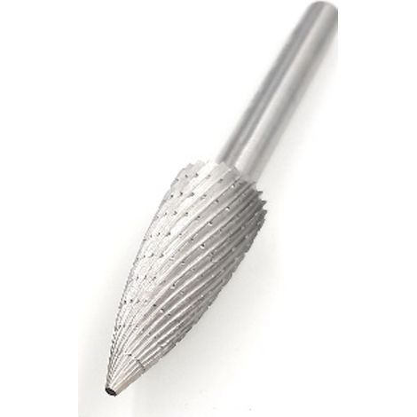 FRESA ROTATIVA HSS OGIVA DENTE FINE Z3 (1/2)