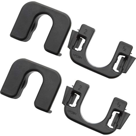 2x Hutablagen-Clips für Focus MK3 015532109E Schwarze Gepäckträgerhalterungen hinten, kompatibel mit F ord Fiesta Focus B-Max C-Max C3