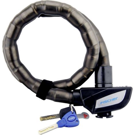 FISCHER FAHRRAD 85861 Lucchetto con cavo flessibile Nero Lucchetto a chiave